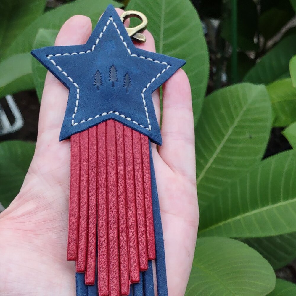 Portland Leather Goods Austin exclusive Star keychain flair